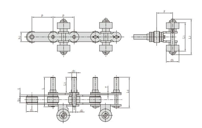 Comveying chain of spraying equipment1